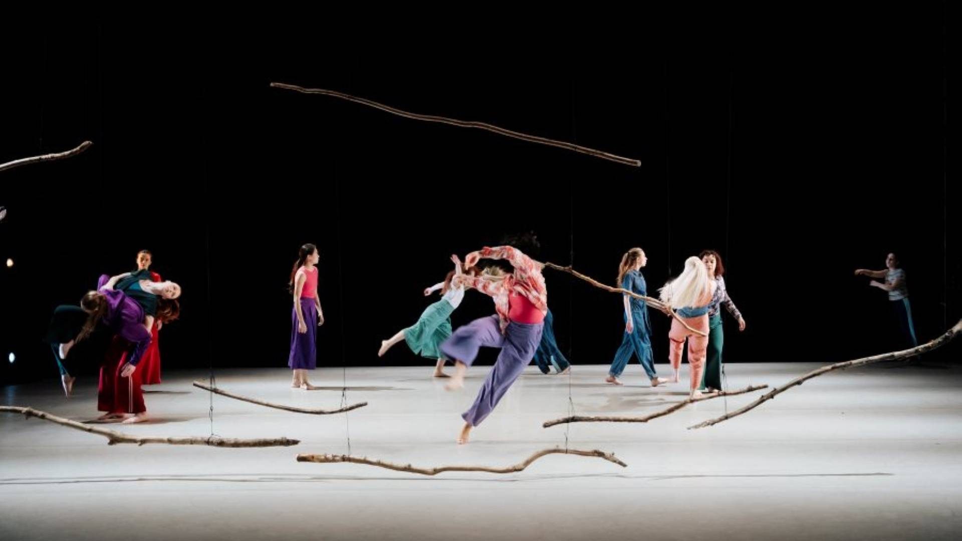 Laban dancers performing in 'The Peace of Wild Things' at Laban, choreographed by Kasia Witek. Photo by Rocio Chacon.